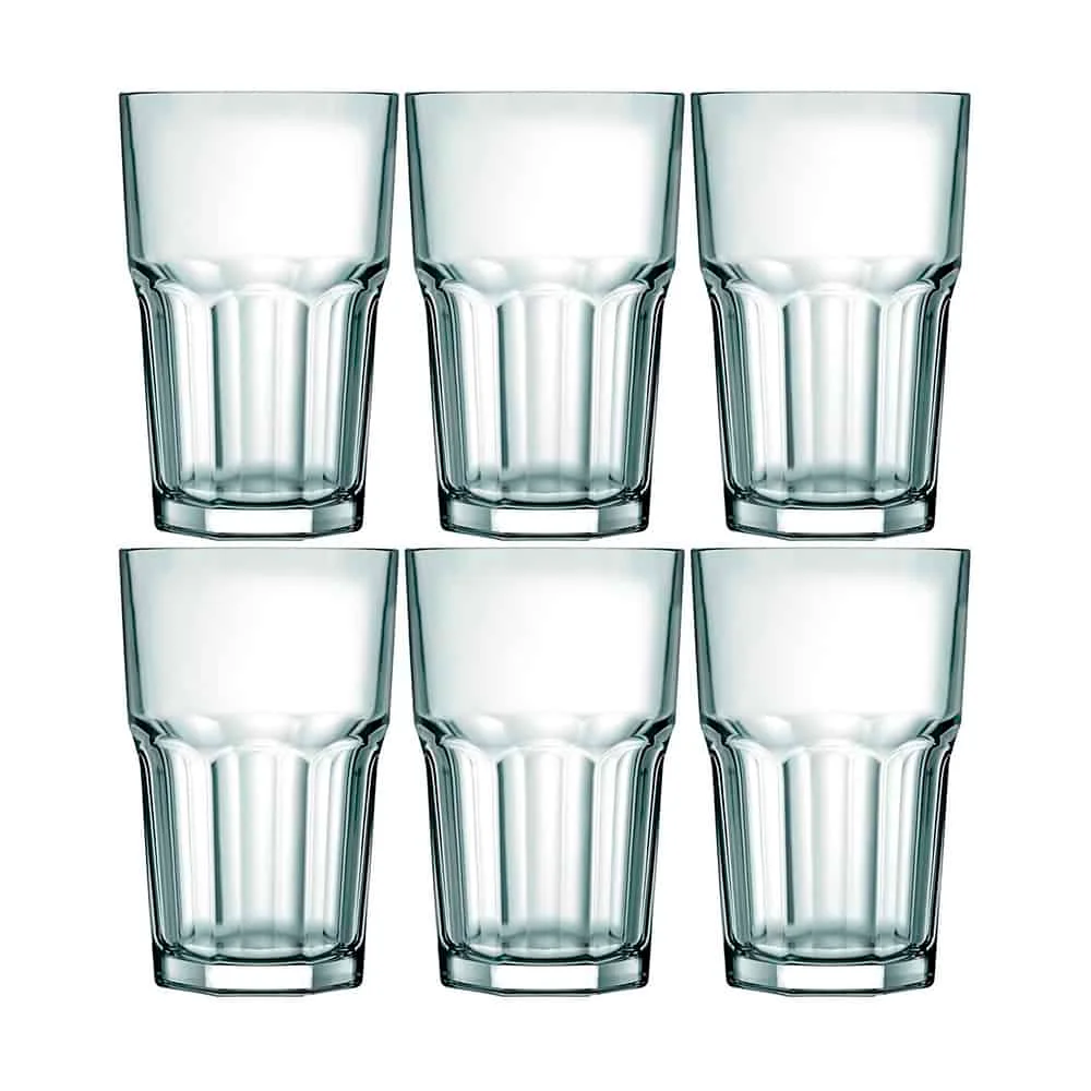 Vaso Vidrio Refresco Nadir 520 Ml Bristol X6 Unid.