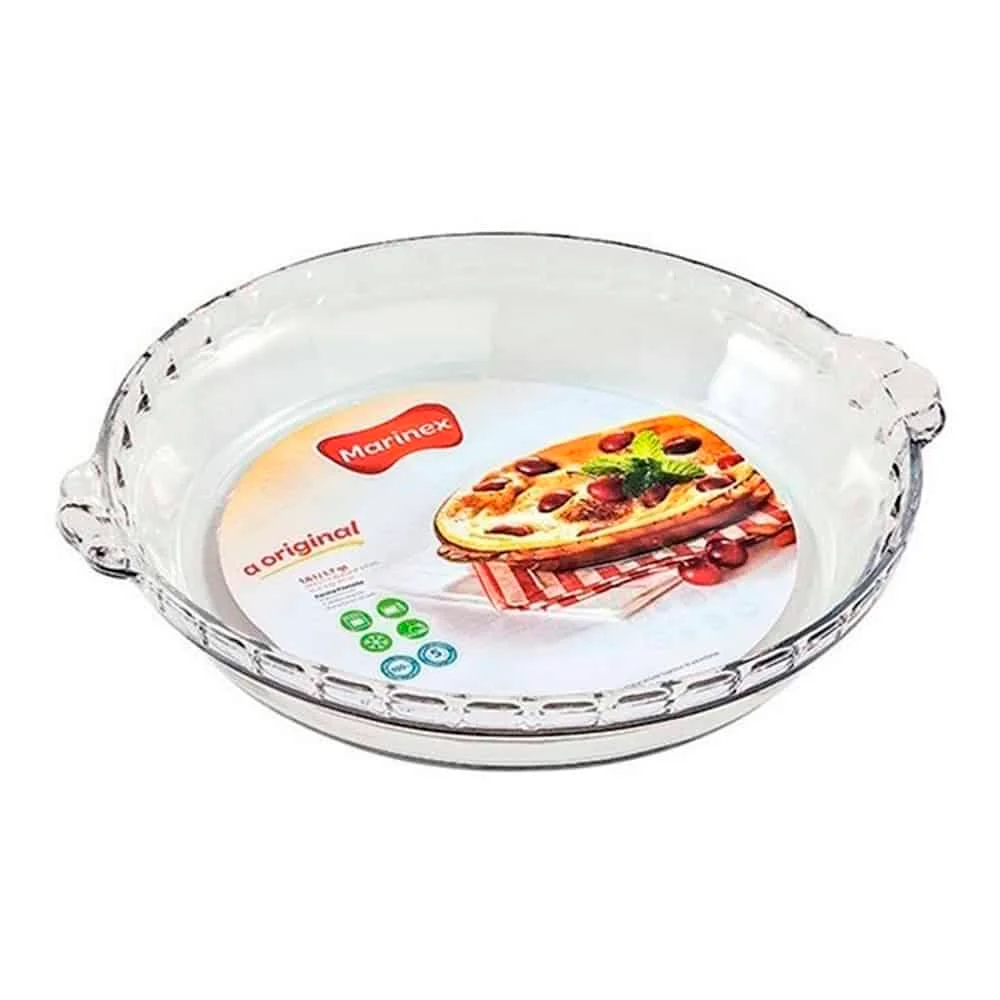 Molde Vidrio Fileteado Redondo Marinex 1300 Ml