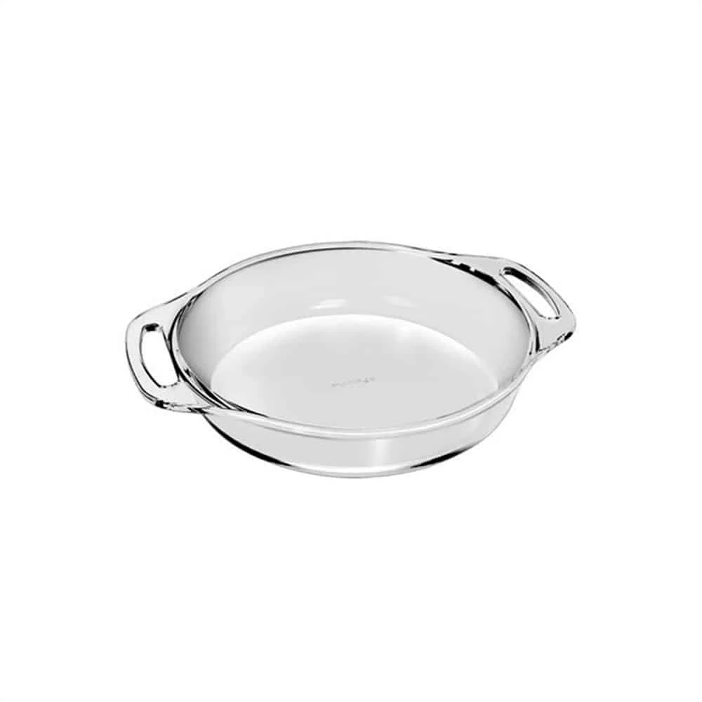 Asadera Vidrio Marinex Redonda 2400 Ml Seletta Con Asas