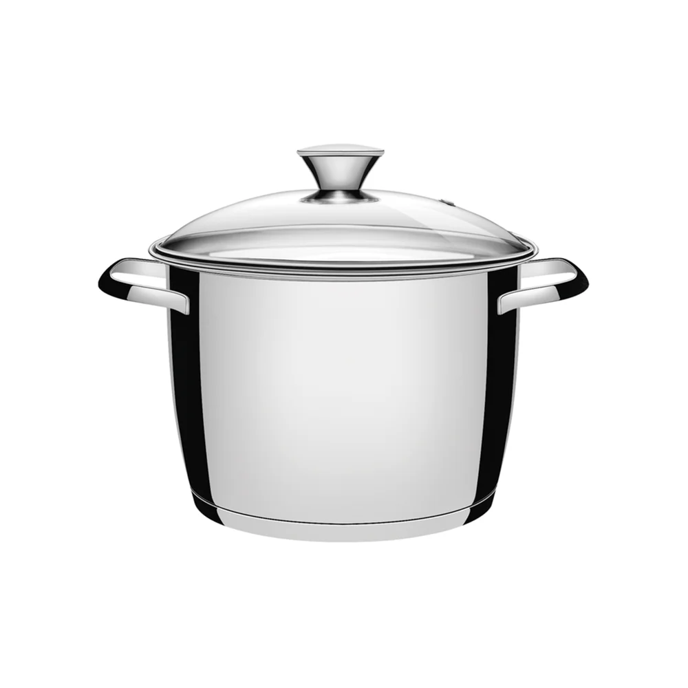 Olla Tramontina Acero Inoxidable Induccion 7,5 Litros T/vidr