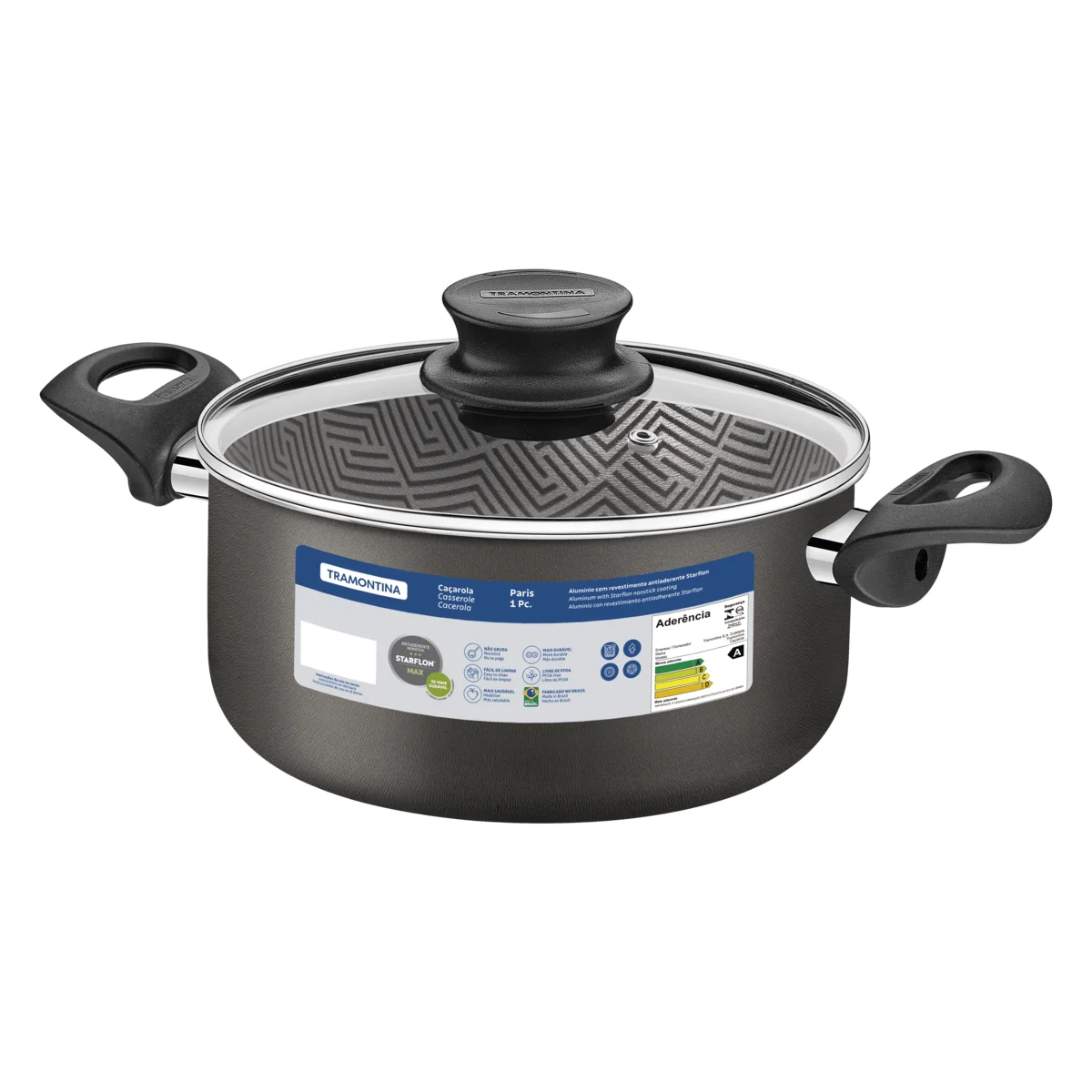 Olla Tramontina Paris Antiadherente Teflon 28 Cm 8 Litros