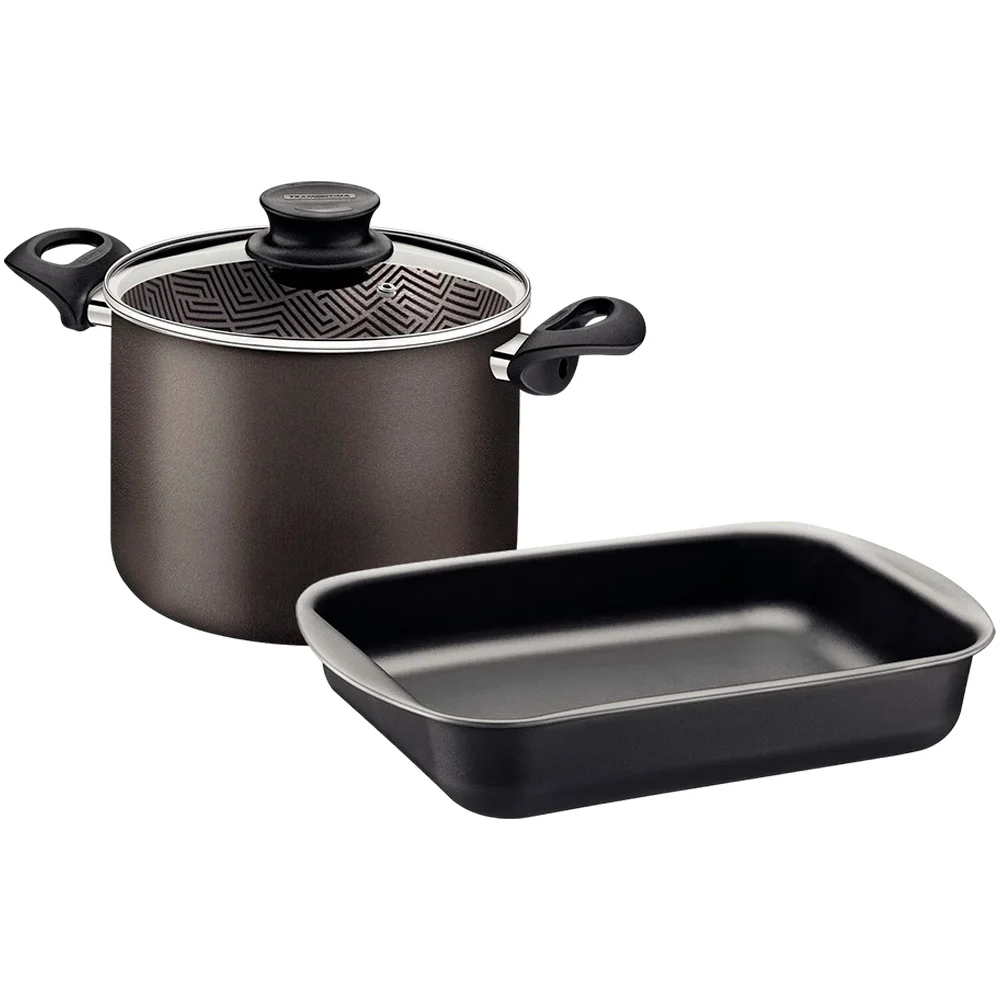 Juego Tramontina Kit Olla Asadera 2 Piezas Antiadherente