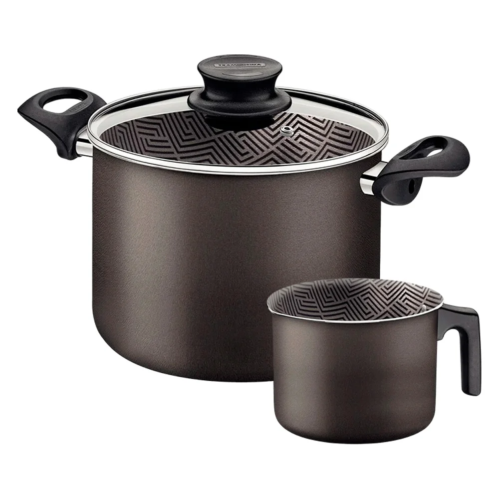 Juego Tramontina Kit Olla Hervidor 2 Piezas Antiadherente