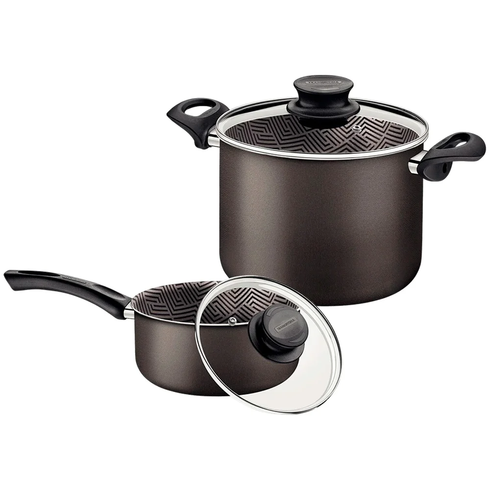 Juego Tramontina Kit Ollas Bateria 2 Piezas Antiadherente