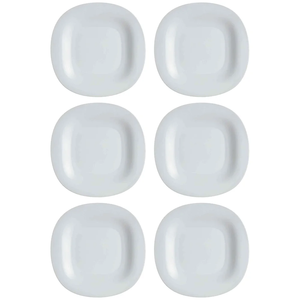 Plato Llano Vidrio Luminarc 27 Cm Granite Carine X6 Unid